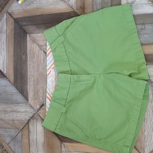 J.CREW WEATHERED green  SHORTS size 2